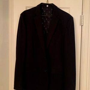 EXPRESS Mens black suit coat size 40R stretch and slim fit.
